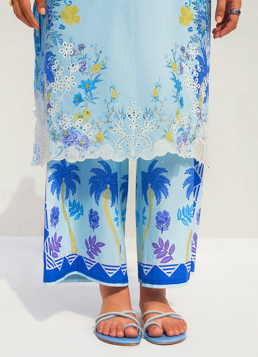 Printed Embroidered CO-ORD Set