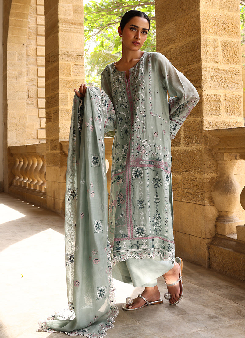 3 PC Embroidered Suit