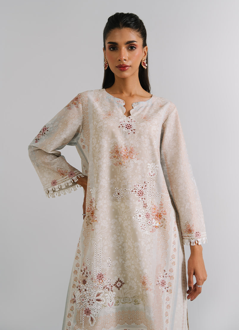 Printed Embroidered Kurta