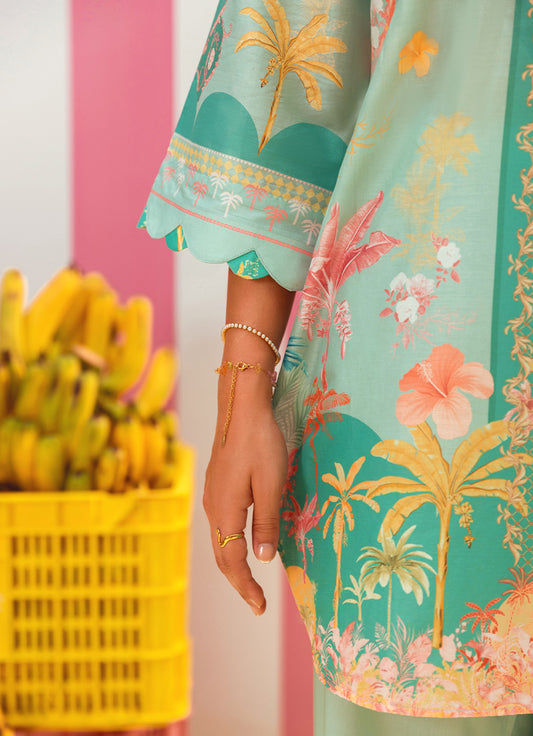 Printed Solid CO-ORD Set
