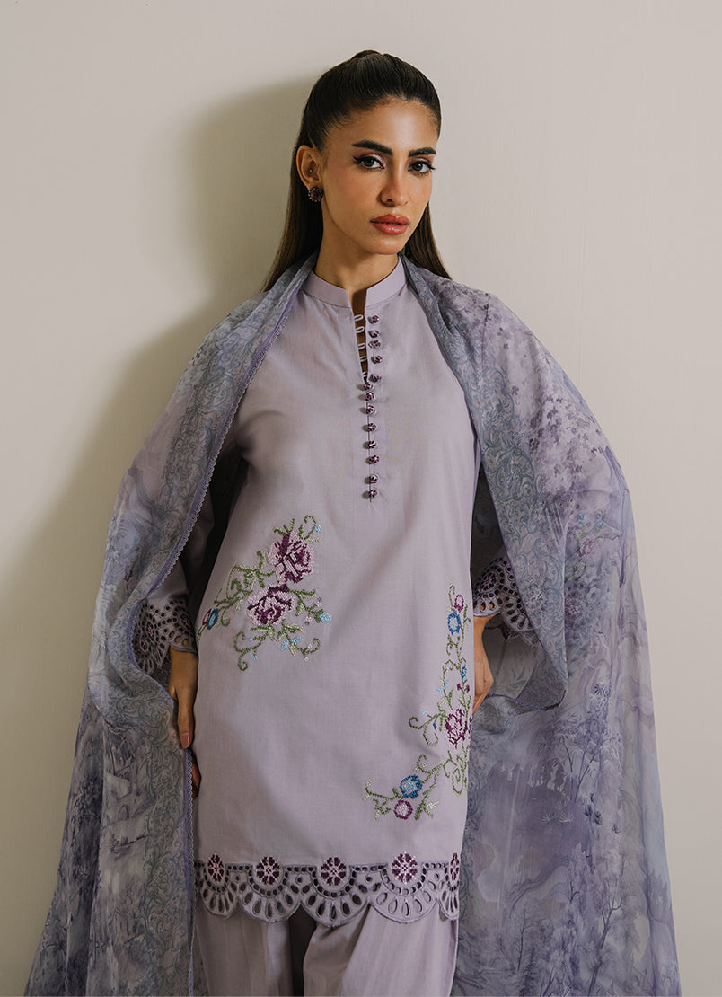 3PC Embroidered Suit