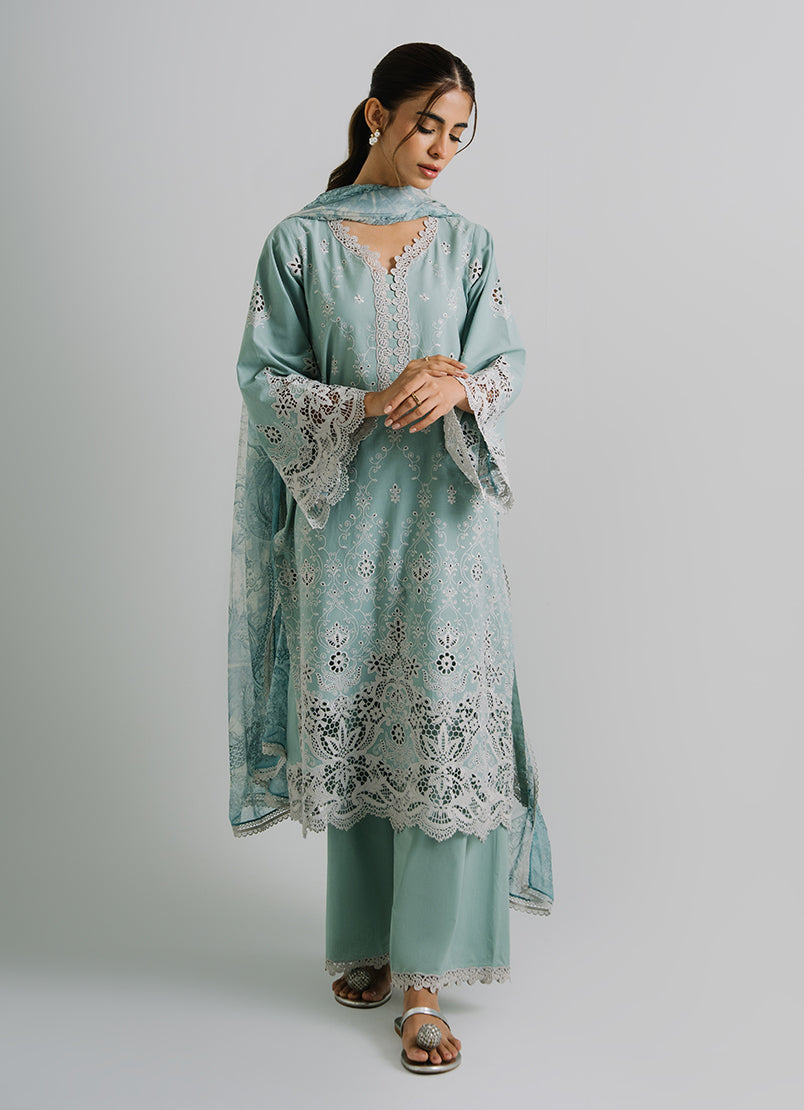 3 PC Embroidered Suit