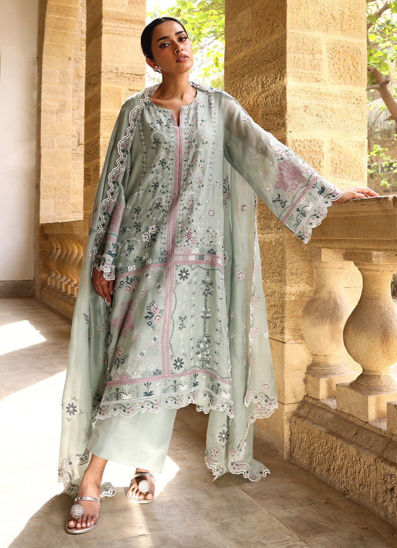 3 PC Embroidered Suit