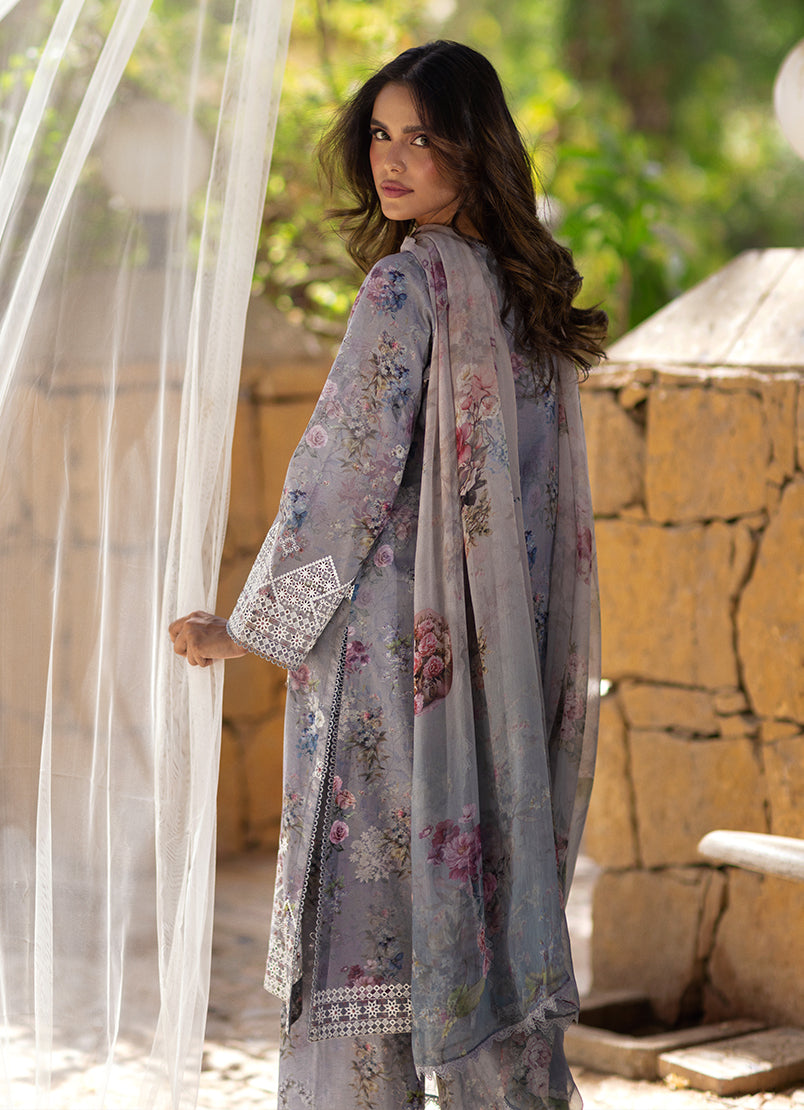 3 PC Embroidered Printed Suit