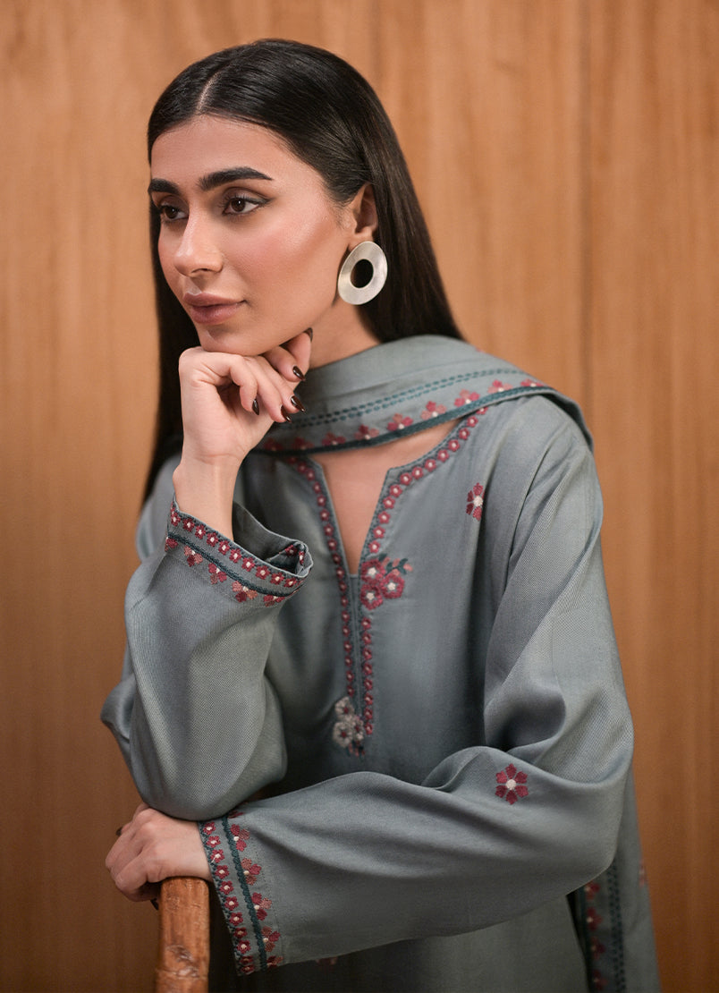 3 PC Embroidered Suit