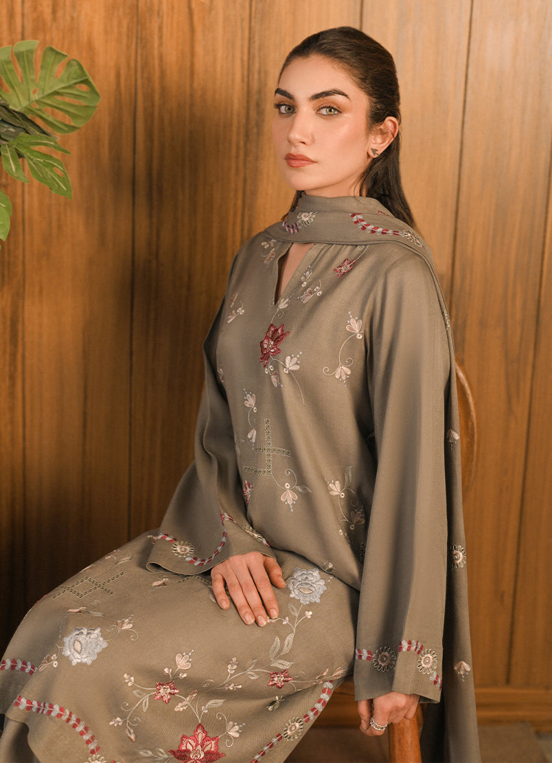 3 PC Embroidered Suit