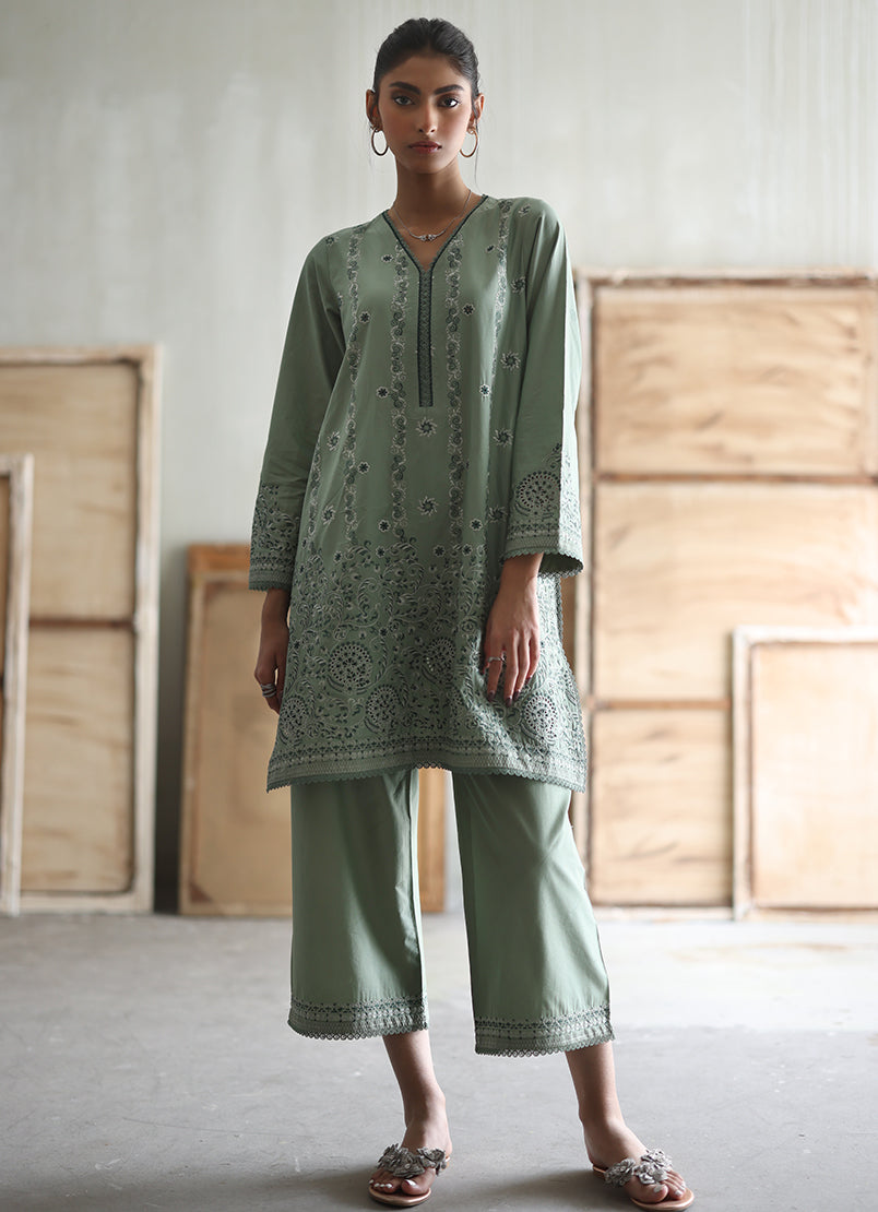 green-embroidered-co-ord-set