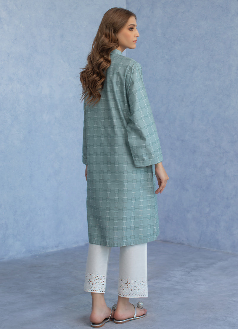 jacquard-solid-kurta