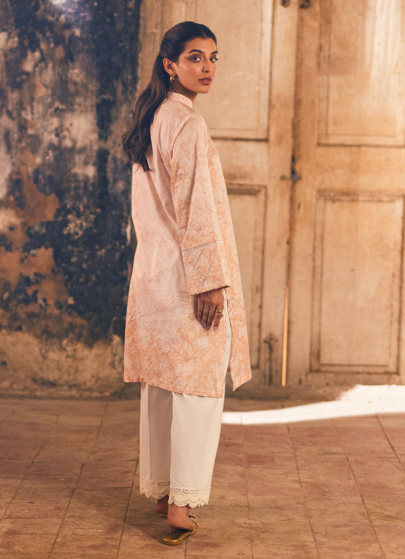 Tan Peach Kurta