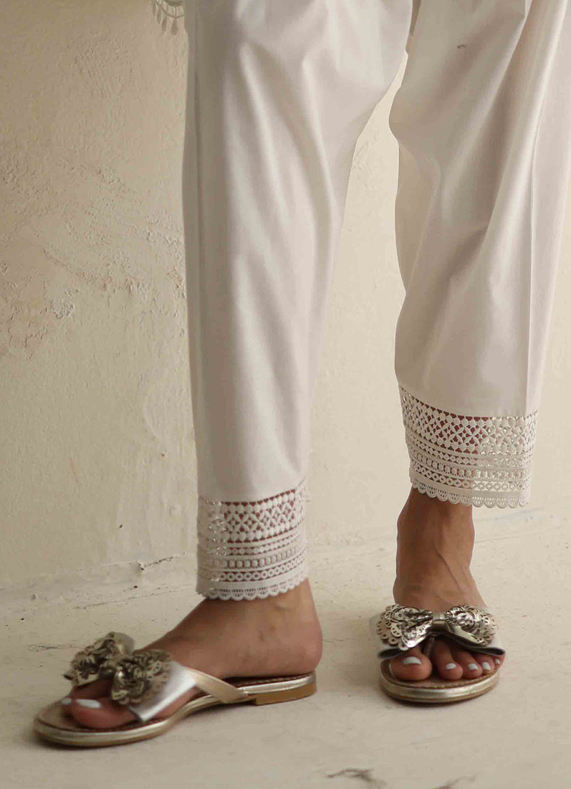 Solid Lace Shalwar