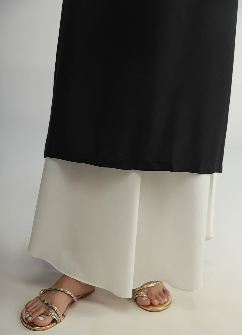 Asymmetric Hem Wide Pant